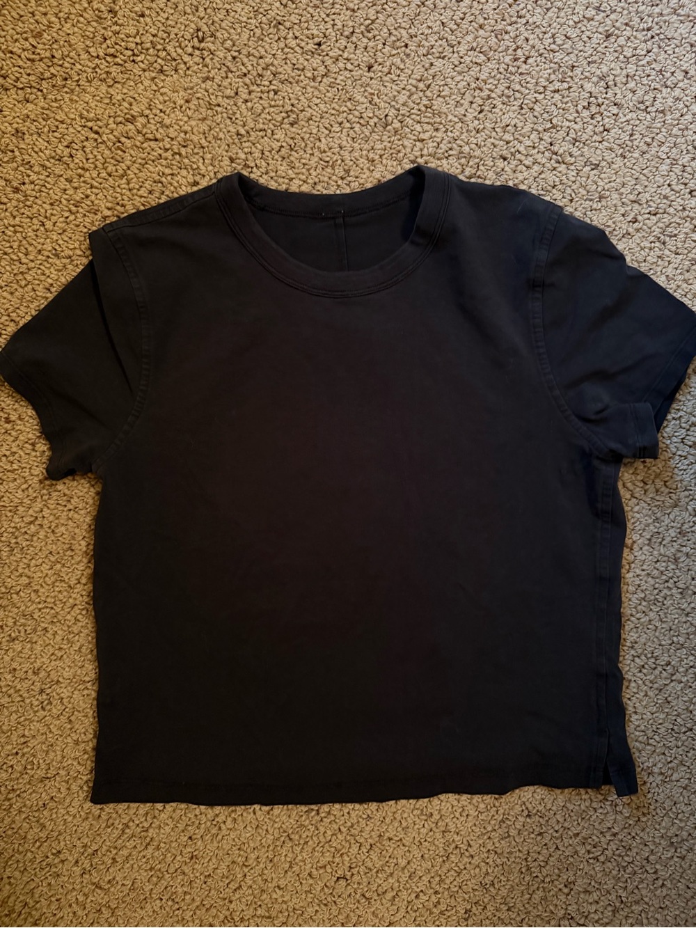 lululemon athletica Black Crop Top